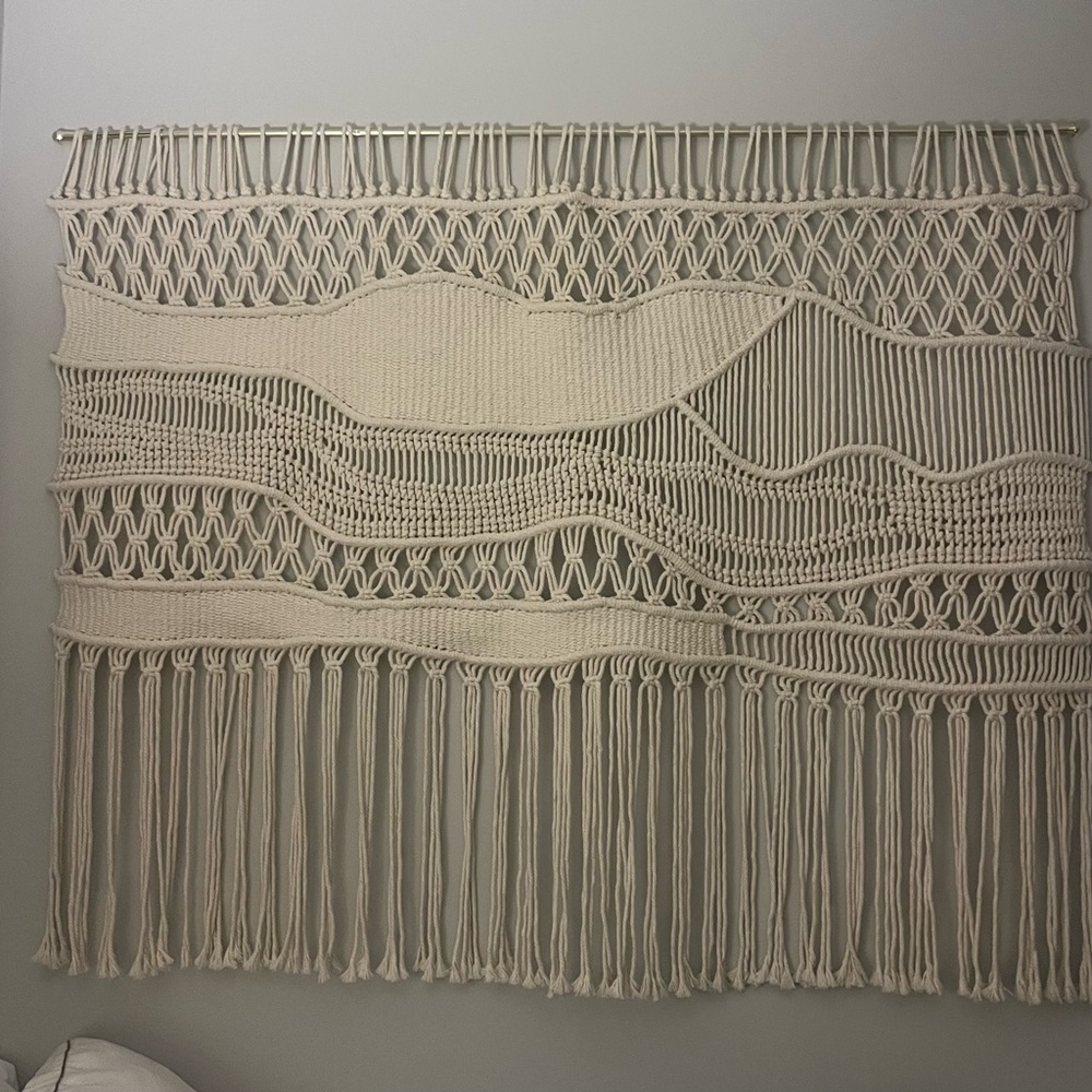 Cream Macrame Wall Hanging